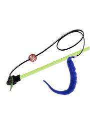 Удочка-дразнилка для кошек GoSi Червяк длинная палочка