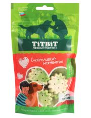 Лакомство для собак TiTBiT "Счастливые моменты" Снеки мягкие индейка с яблоком