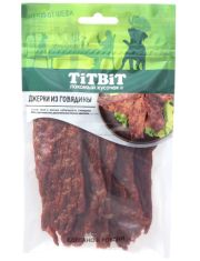 Лакомство для собак TiTBiT Меню от Шефа джерки мясные из говядины