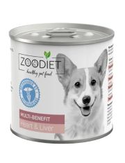 Консервы для собак Zoodiet Multi-Benefit Heart&Liver поддержания здоровья всего организма, с сердцем и печенью