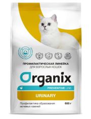 Сухой диетический корм для кошек Organix Urinary при МКБ, с курицей