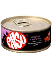 Консервы для кошек ENSO, паштет с ягненком и морковью