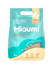 Наполнитель для кошачьего туалета Miaumi TOFU Jasmine Scented, комкующийся, соевый, с тонким ароматом жасмина