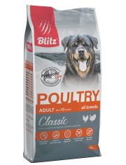 Сухой корм для собак Blitz Classic Poultry Adult Dog All Breeds Домашняя птица