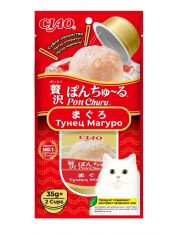 Лакомство для кошек "Inaba Pon Churu" Суфле  с тунцом Магуро