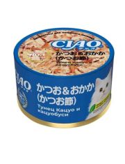 Консервы для кошек "Inaba Ciao" с тунцом Кацуо и кацуобуси волокна в желе