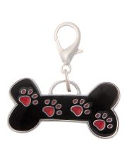 Адресник для собак Pet Line Кость с лапками, гравировка