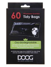 Пакеты для выгула для собак DOOG биоразлагаемые с ручками, черные