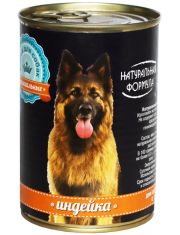 Натуральная формула влажный корм для собак с индейкой