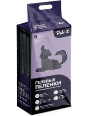 Впитывающие пеленки для животных Pet-it  SAP, угловые стикеры, черные с угольным фильтром, 20 шт.