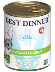 Консервы для собак и щенков Best Dinner Exclusive Vet Profi Hypoallergenic Индейка и утка
