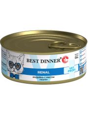 Консервы для кошек и котят Best Dinner Exclusive Vet Profi Renal Индейка с рисом (для котят с 6 месяцев)