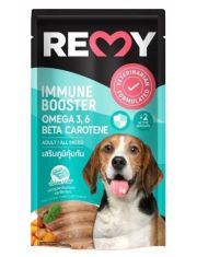 Влажный корм для собак Remy тунец с океанической белой рыбой, морковью и тыквой в желе, для укрепления иммунитета