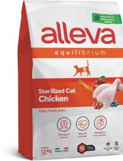 Сухой корм для кошек Alleva Equilibrium Adult Cat Sterilized Chicken стерилизованных, курица