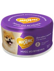 Консервы для собак и щенков Мнямс старше 6 месяцев, Мусс из ягненка