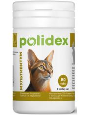 Витаминный комплекс для кошек Polidex Multivitum Обогащение организма витаминами и минералами 
