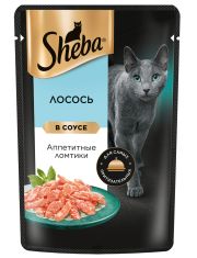 Влажный корм для кошек Sheba Лосось ломтики в соусе