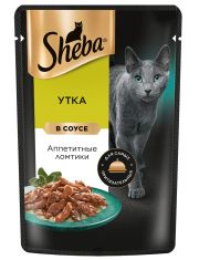 Влажный корм для кошек Sheba Утка ломтики в соусе