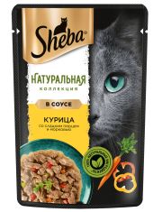 Влажный корм для кошек Sheba Nature's Collection Курица со сладким перцем и морковью в соусе