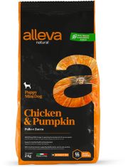 Сухой корм для щенков Alleva Natural Puppy Chicken & Pumpkin Mini мелких пород,  с курицей и тыквой
