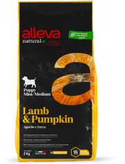 Сухой корм для щенков Alleva Natural Puppy Lamb And Pumpkin Mini/Medium малых и средних пород. ягненком и тыквой