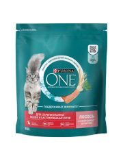 Сухой корм Purina ONE® для стерилизованных кошек и кастрированных котов, с высоким содержанием лосося и пшеницей