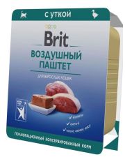 Консервы для кошек Brit Premium Воздушный паштет с уткой