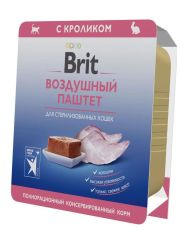 Консервы для кошек Brit Premium стерилизованных Воздушный паштет с кроликом