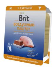 Консервы для кошек Brit Premium стерилизованных Воздушный паштет с курицей