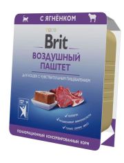 Консервы для кошек Brit Premium с чувствительным пищеварением Воздушный паштет с ягненком