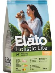 Сухой корм для малых пород собак Elato Holistic Lite с курицей и индейкой