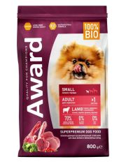 Сухой корм для собак AWARD для мелких пород с ягненком и индейкой с добавлением брокколи и брусники