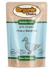 Влажный корм для кошек Organic Сhoice, с уткой и бататом в соусе