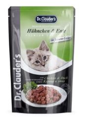Влажный корм для кошек Dr. Clauder's для стерилизованных в виде кусочков курицы и утки в желе