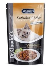 Влажный корм для кошек Dr. Clauder's для стерилизованных в виде кусочков кролика и печени в соусе