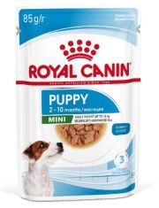 Влажный корм для щенков Royal Canin Mini Puppy мелких пород в возрасте до 10 месяцев, кусочки в соусе