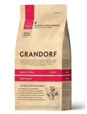 Сухой корм для кошек GRANDORF Lamb and Turkey Adult Indoor Ягненок с индейкой