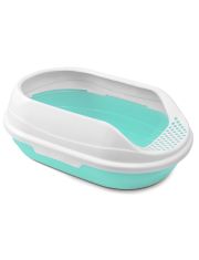 Туалет для кошек Triol овальный с бортом Ирис