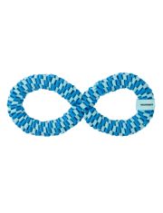 Игрушка для собак Mr.Kranch  Плетеное кольцо восьмерка, голубая 