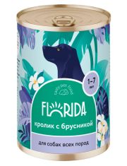 Консервы для собак FLORIDA Кролик и брусника