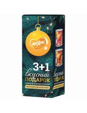 Новогодний набор Консервы для собак Мнямс 3+1