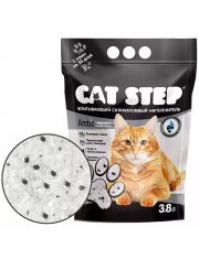 Наполнитель для кошачьего туалета Cat Step Arctic Black&White силикагелевый, впитывающий