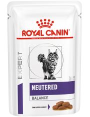 Влажный диетический корм для стерилизованных кошек Royal Canin Neutered Balance, склонных к набору веса, мелкие кусочки в соусе