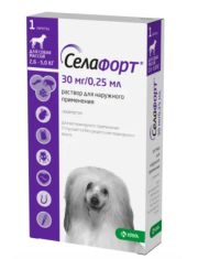 Капли для собак СелаФорт от 2,6 до 5 кг,противопаразитарный препарат