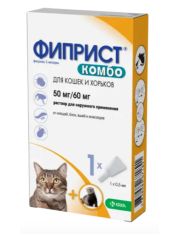 Капли для кошек и хорьков Фиприст® Комбо противопаразитарный препарат на холку