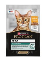 Влажный корм для взрослых кошек PRO PLAN® MAINTENANCE, с курицей в соусе