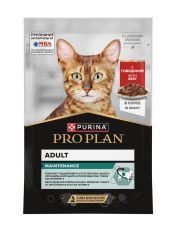 Влажный корм для взрослых кошек PRO PLAN® MAINTENANCE, с говядиной в соусе