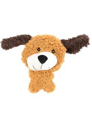 Игрушка для собак AROMADOG Rescue Собачка BIG HEAD с пищалкой, рыжая