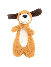 Игрушка для собак AROMADOG Rescue Собачка без наполнителя с пищалкой, рыжая