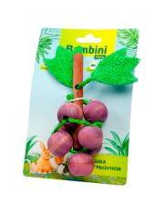 Игрушка для грызунов Bambini Pets "Виноград" из дерева и люфы